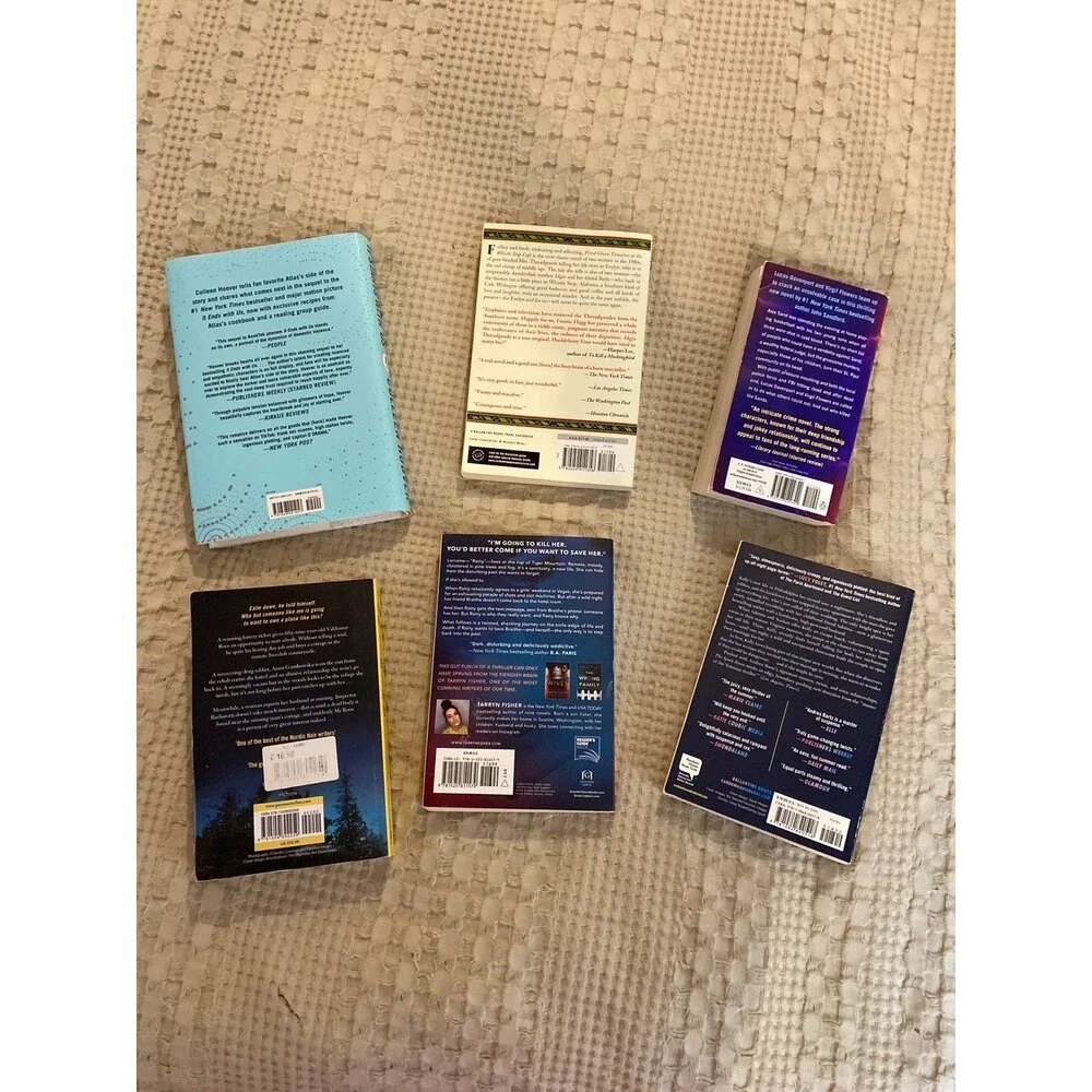 Bundle 6 Books Romance Thriller Colleen Hoover Flag  Sandford Nesser Fisch Bartz